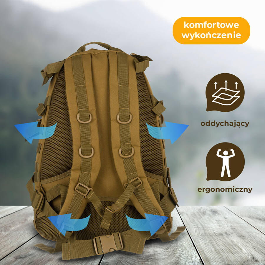 Polyester and nylon bagpack PETERSON BL003