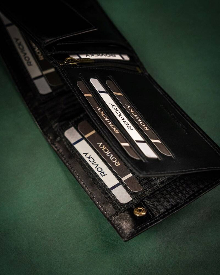Leather wallet RFID ROVICKY 22319L-RVT