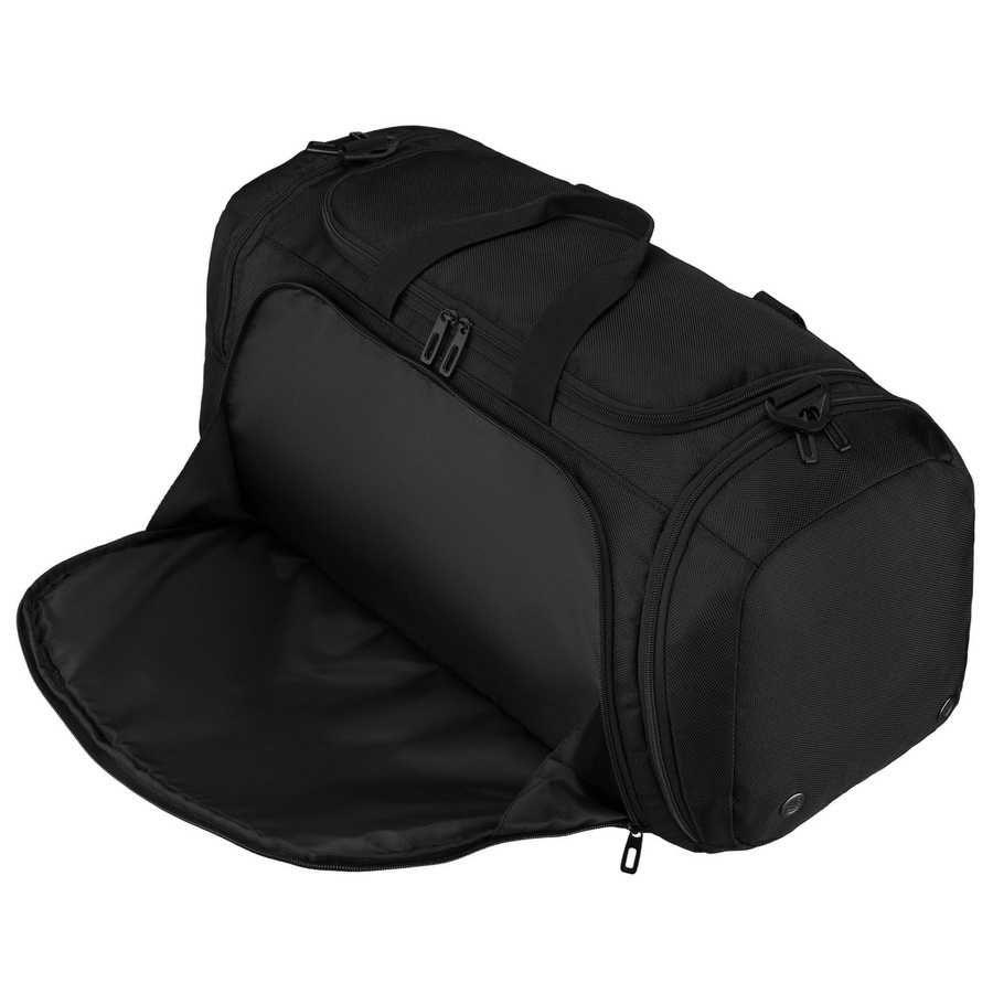 Sportowa torba treningowa z poliestru w czarnym kolorze - Peterson