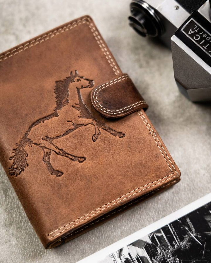 Leather wallet RFID ALWAYS WILD N4L-CHM