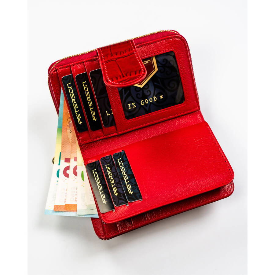 Leather wallet RFID PETERSON PTN 76115-CB