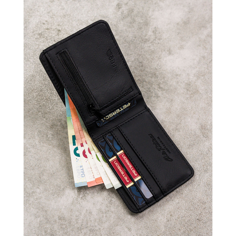 Leatherette wallet RFID PETERSON PTN EH-02Z