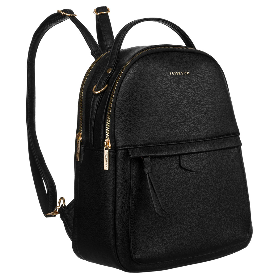 Leatherette bagpack PETERSON PTN F3606