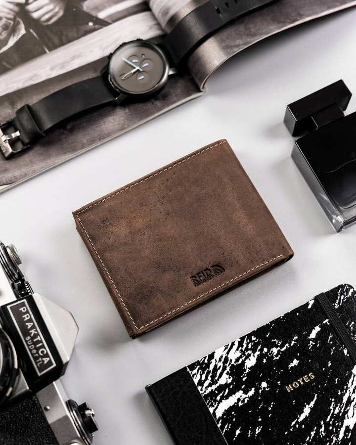 Leather wallet RFID PETERSON PTN 304 2-1-4