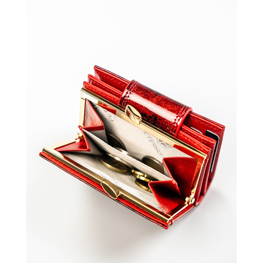 Leather and leatherette wallet RFID PETERSON PTN PS329-FDS