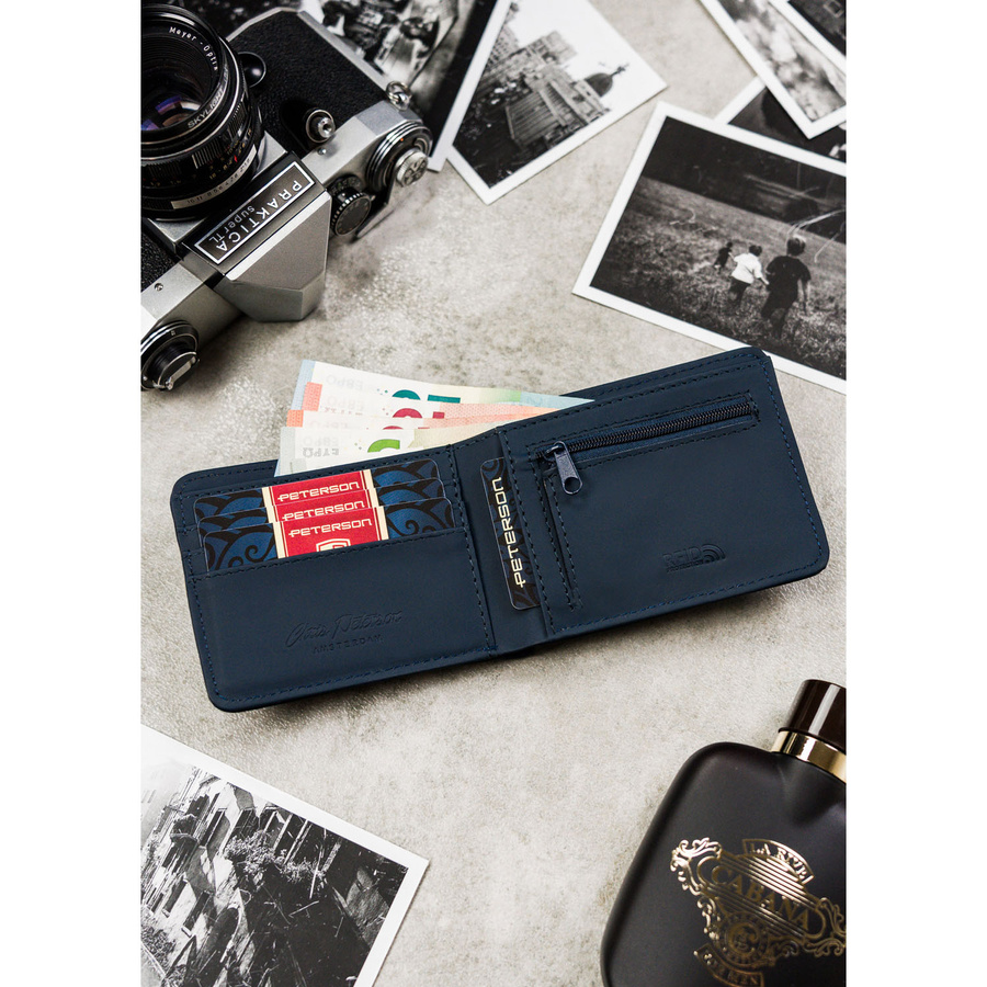 Leatherette wallet RFID PETERSON PTN EH-04Z