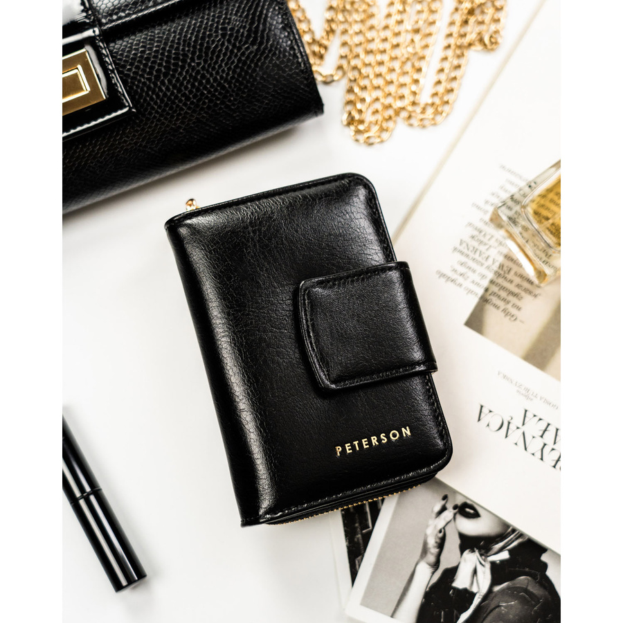 Leatherette wallet RFID PETERSON PTN 009-HF