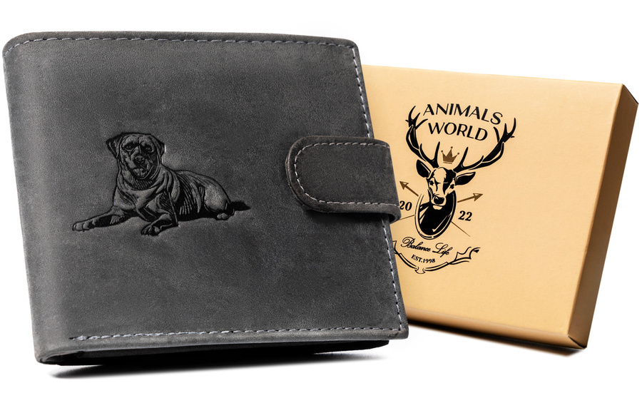 Leather wallet RFID ALWAYS WILD N992L-CHM-DOG-2