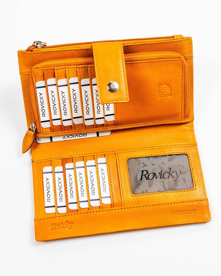 Leather wallet RFID ROVICKY R-861-DDW