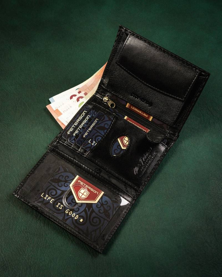 Leather's wallet RFID PETERSON PTN 333-CA