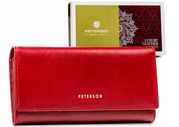 Leather wallet RFID PETERSON PTN 42122-SGN