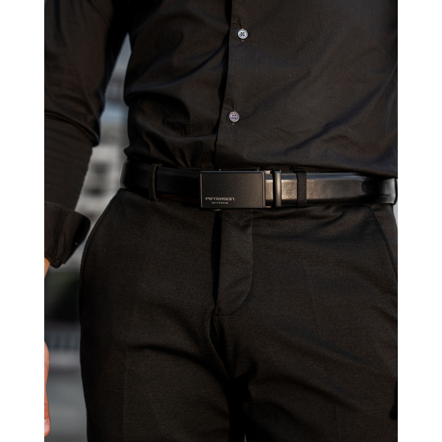 Leather belt PETERSON PTN A004