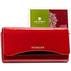 Leather wallet RFID PETERSON PTN BC-415