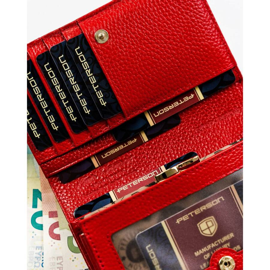 Leather women wallet PETERSON PTN PL-445