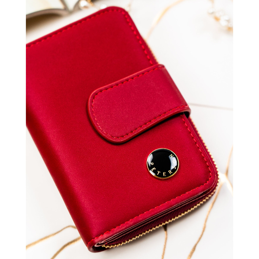 Leather and leatherette wallet RFID PETERSON PTN PS115-HNL