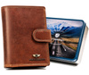 Leather wallet RFID PETERSON PTN WL-0306L-COM