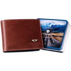 Leather wallet RFID PETERSON PTN 22306-VT