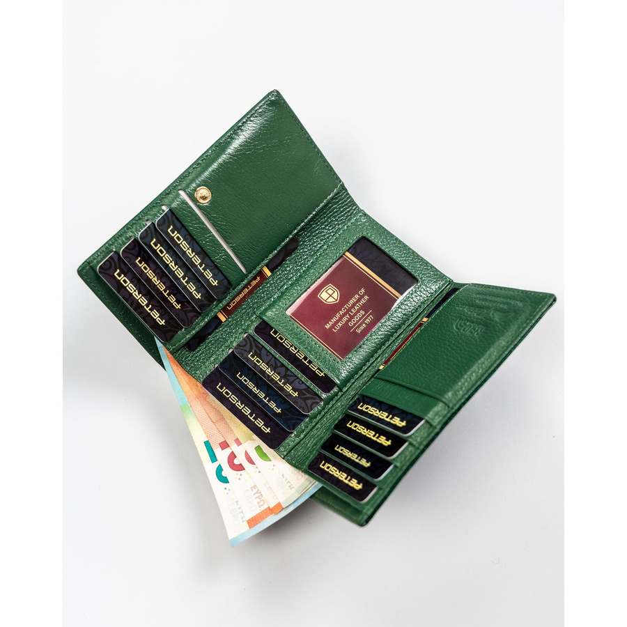Leather wallet RFID PETERSON PTN 42108-DSL