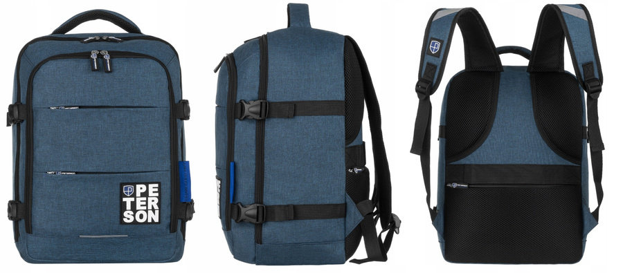Polyester bagpack PETERSON PTN GPL-01-T