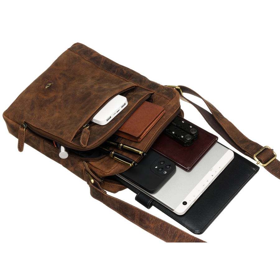 Leather bag PETERSON PTN RIVER-NSH