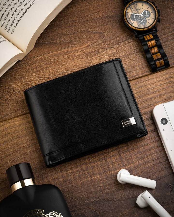 Leather wallet RFID ROVICKY CPR-2020-BAR