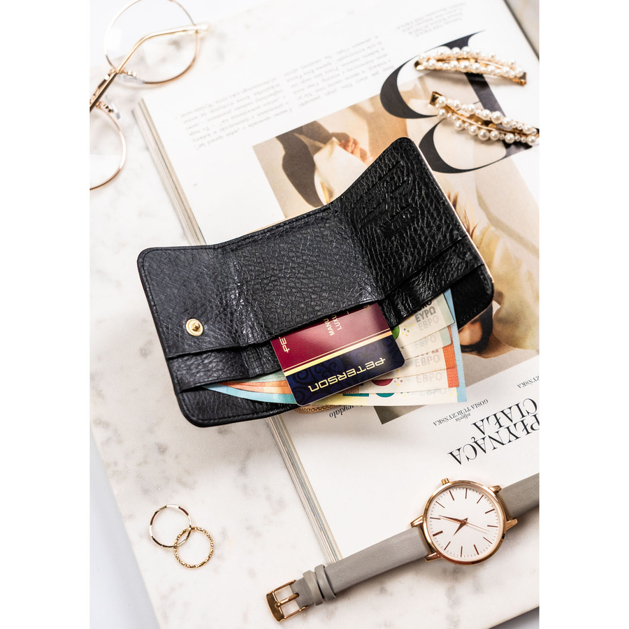 Leather wallet RFID PETERSON PTN LJ-423229