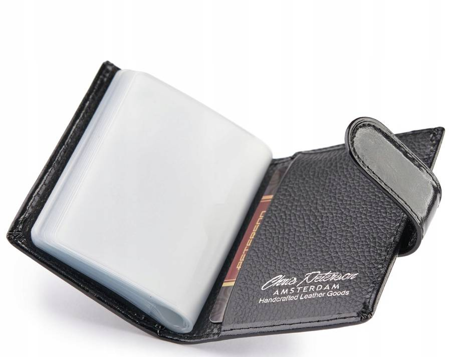 Leather credit card wallet PETERSON PTN PL-103