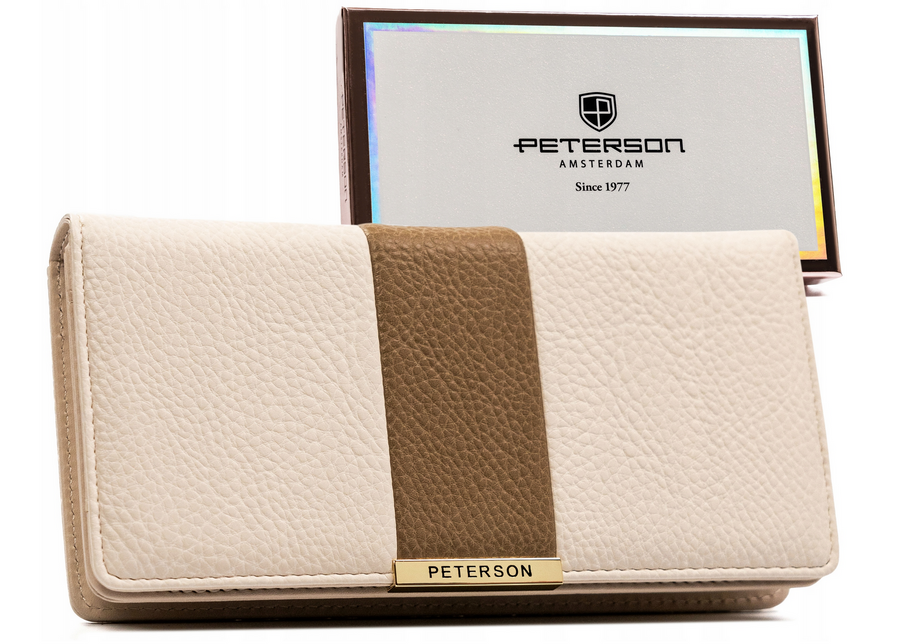 Leatherette wallet RFID PETERSON PTN 005-DN