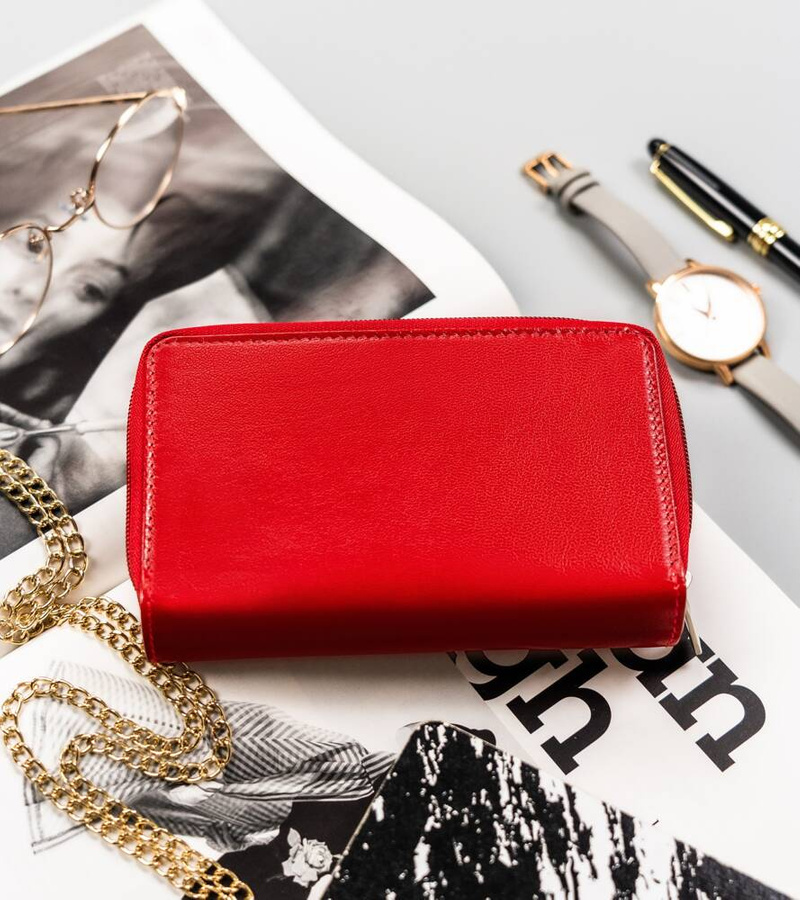Leather wallet RFID PETERSON PTN RD-48-GCL