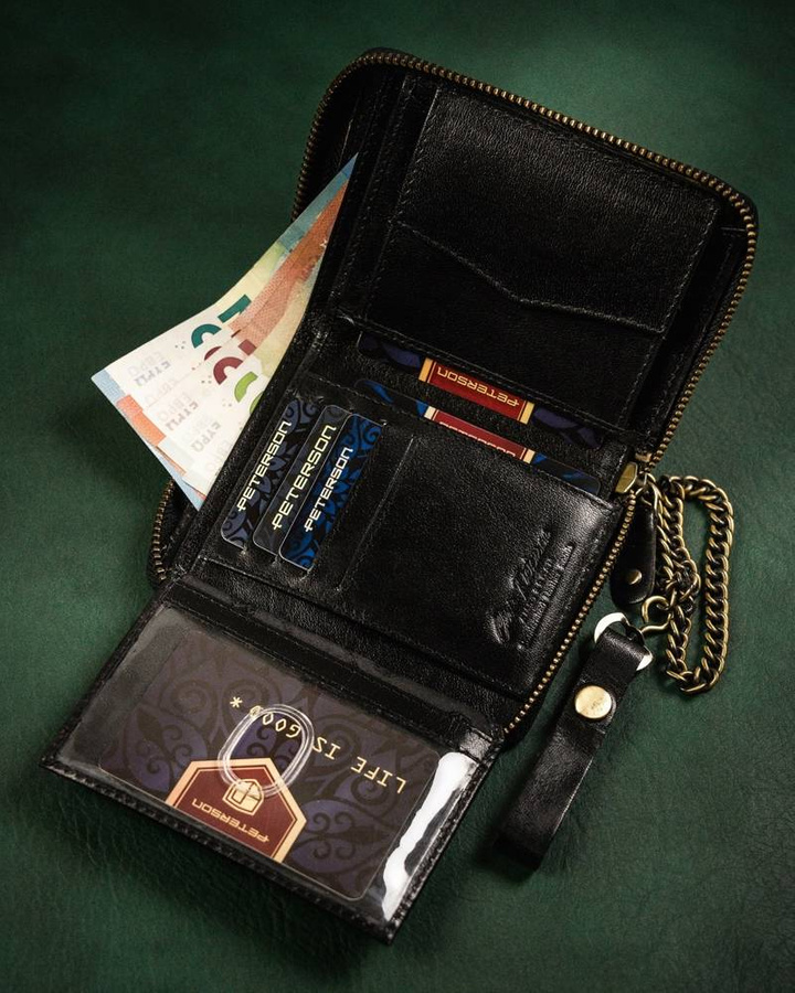 Leather's wallet RFID PETRSON PTN 340Ł-2-1-1