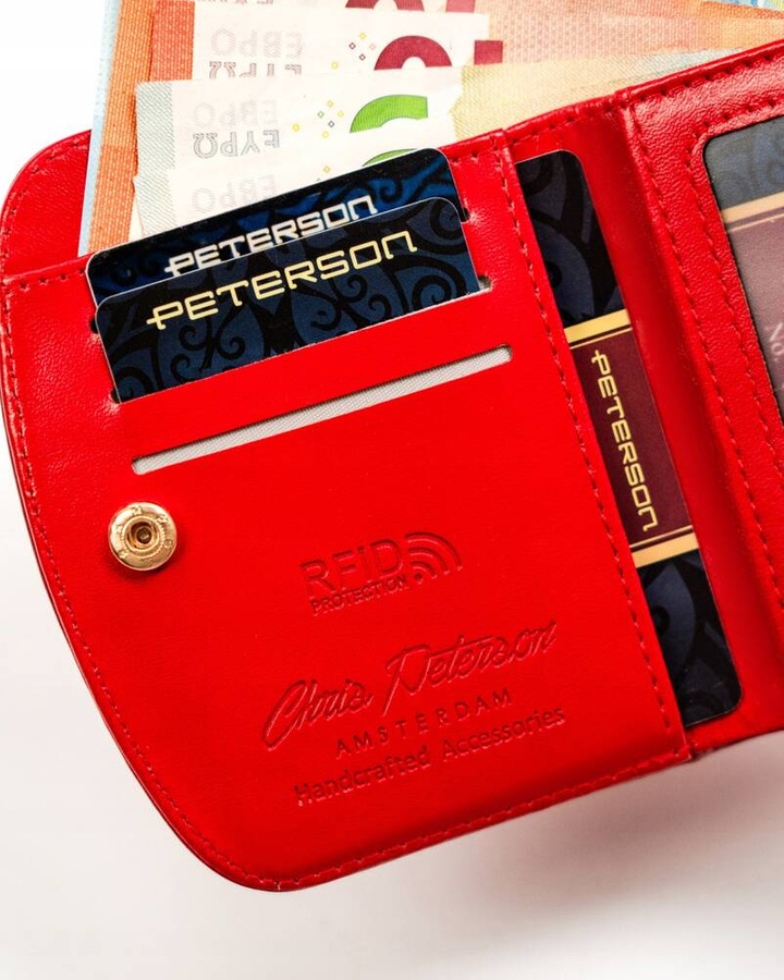 Leatherette wallet RFID PETERSON PTN 1830-F8