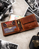 Leather wallet RFID PETERSON PTN N992-EBS