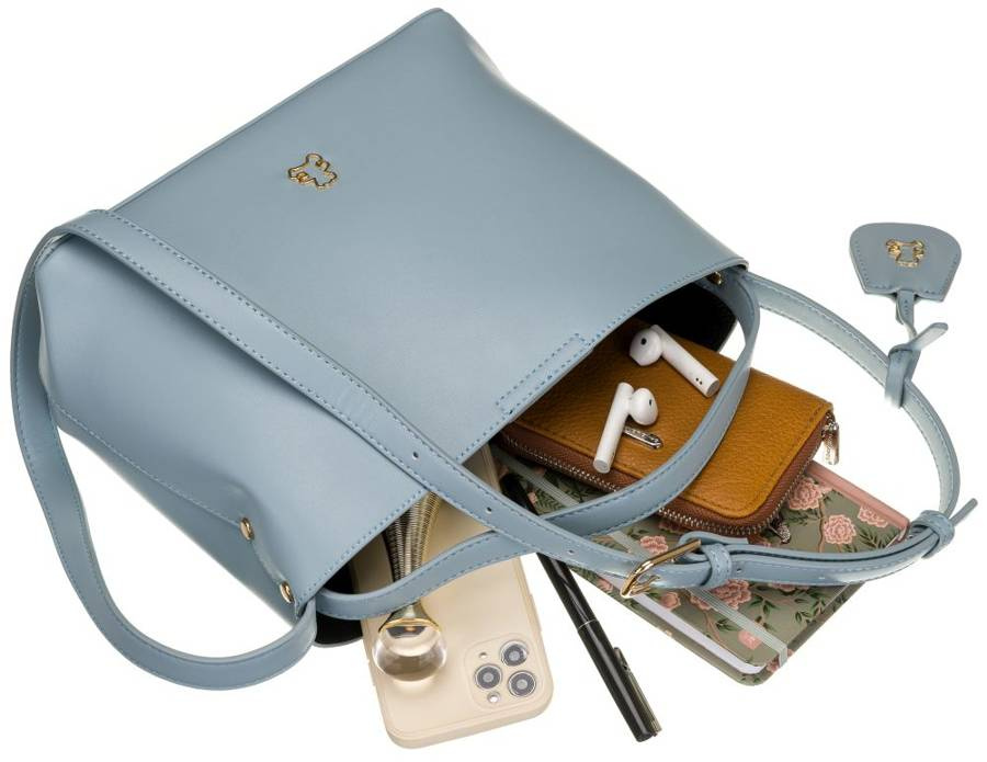 Minimalistyczna torebka koszyk z gładkiej eko skóry - LuluCastagnette