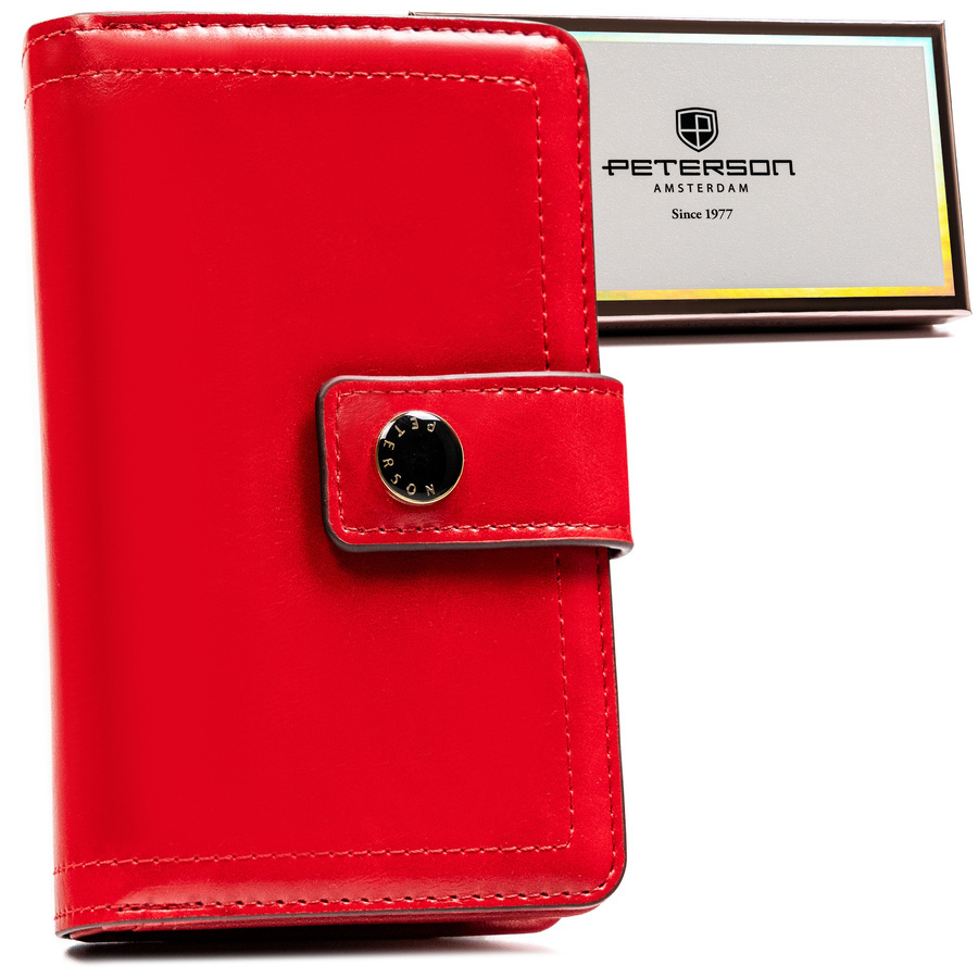 Leatherette wallet RFID PETERSON PTN 002-BH