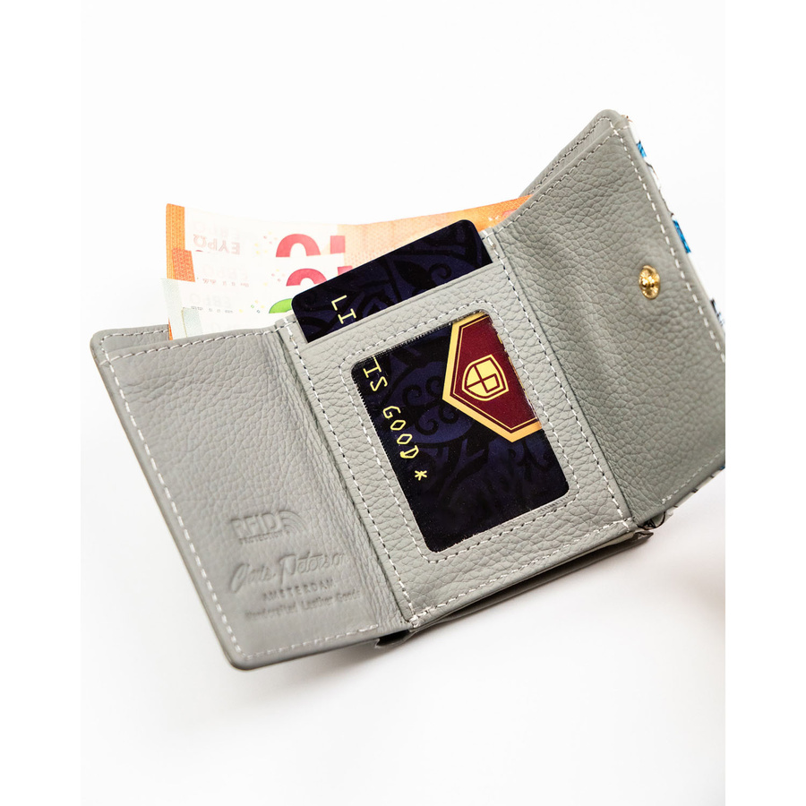 Leather wallet RFID PETERSON PTN PH32-LFL-7285 GR