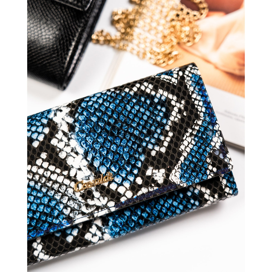 Leather wallet 4U CAVALDI PX28-DNH-BL-D.BLUE