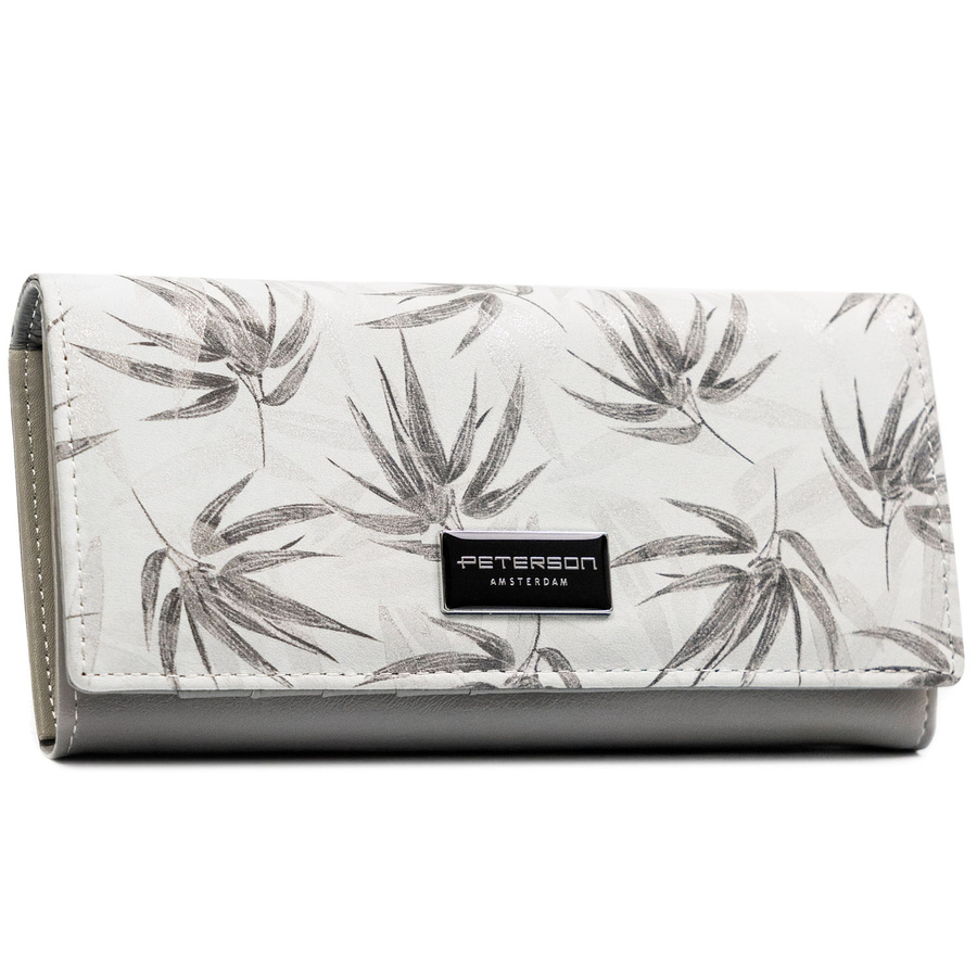 Leather+leatherette wallet RFID PETERSON PTN PX27-1-NPK