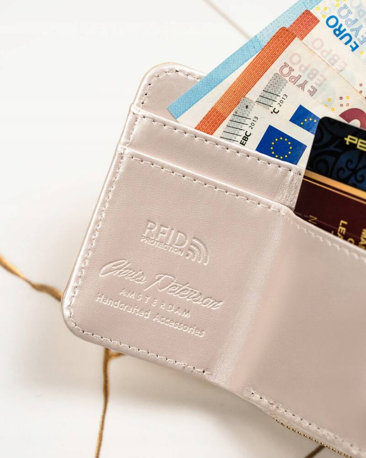 Leatherette wallet RFID PETERSON PTN 011-LAK