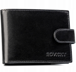 Leather wallet RFID ROVICKY N61L-RPVT-BL