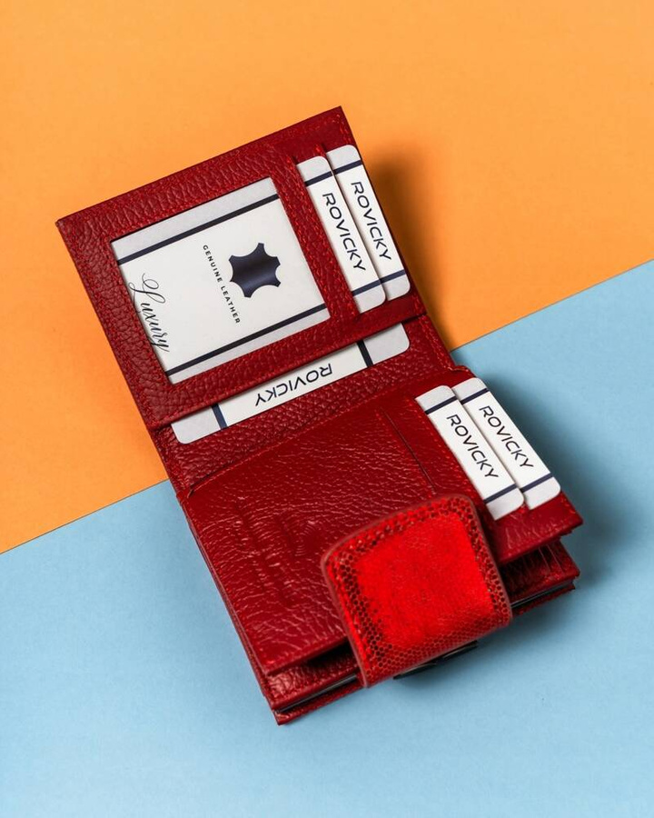 Leather wallet RFID LORENTI 42329-CEK