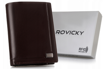 Leather wallet RFID ROVICKY PC-104-BAR