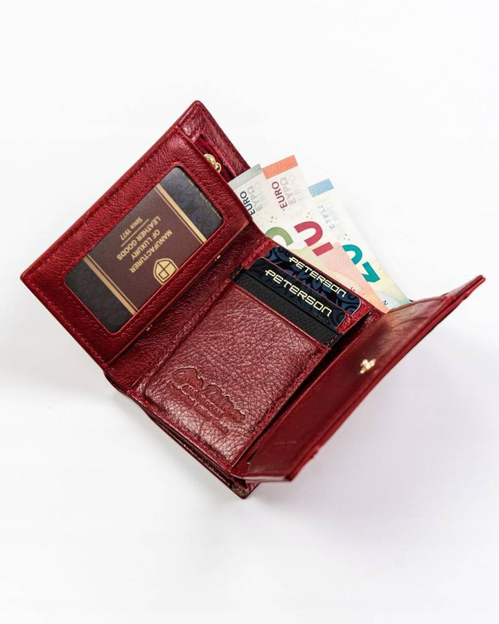 Leather women wallet PETERSON PTN PL-412