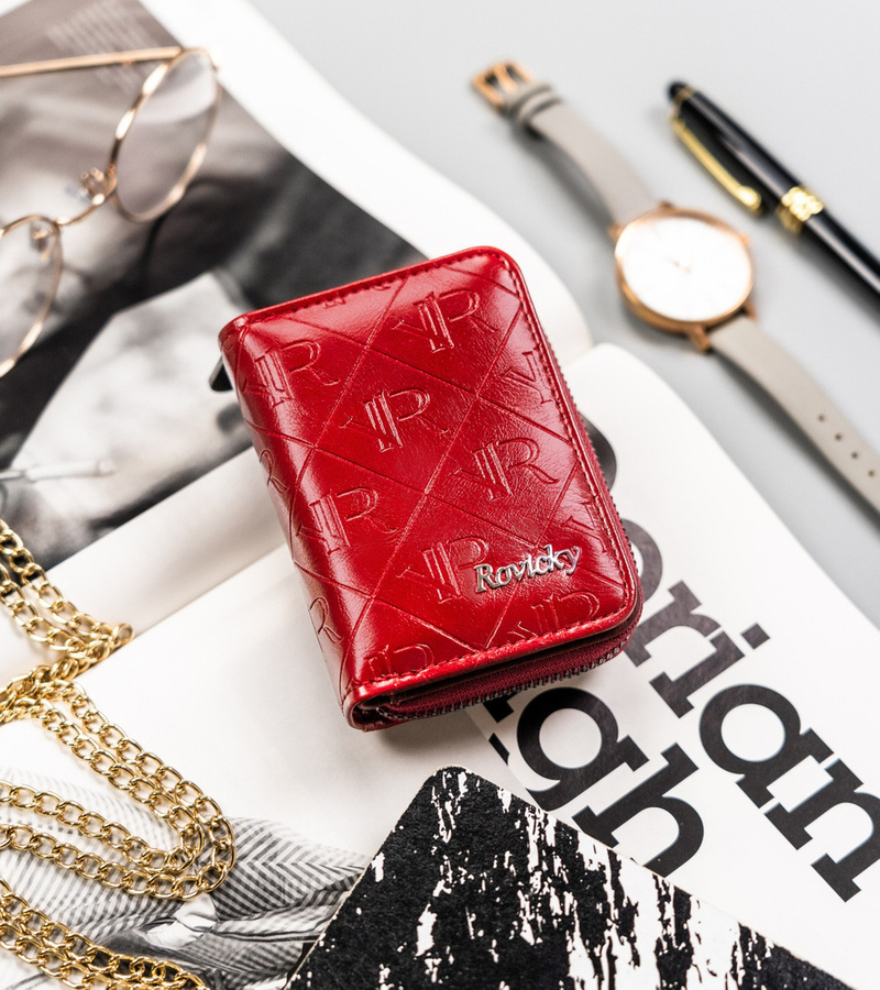 Leather & leatherette wallet ROVICKY RPX-33-PMT