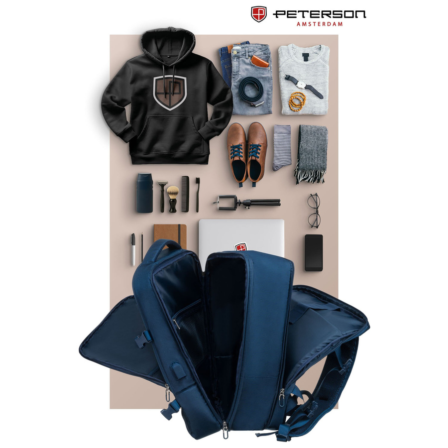 Polyester bagpack PETERSON PTN 24421