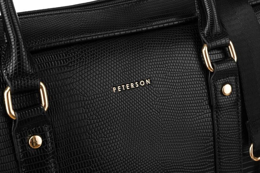 Leatherette laptop bag PETERSON PTN 1429