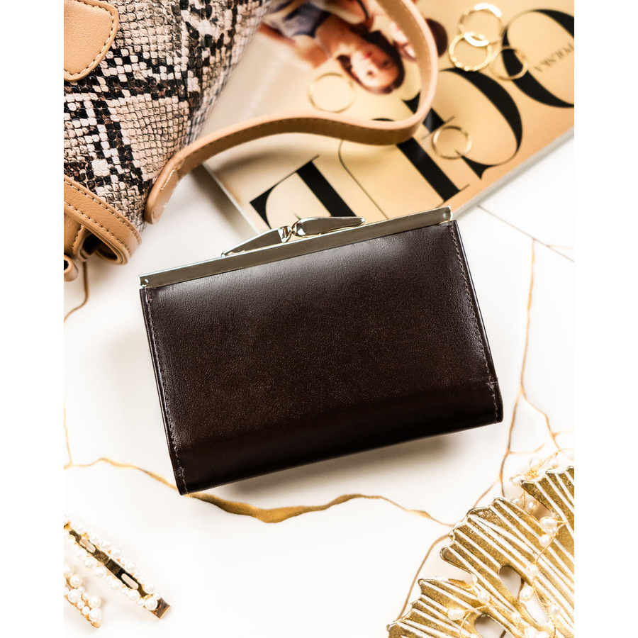 Leather wallet RFID PETERSON PTN RD-18-NGV