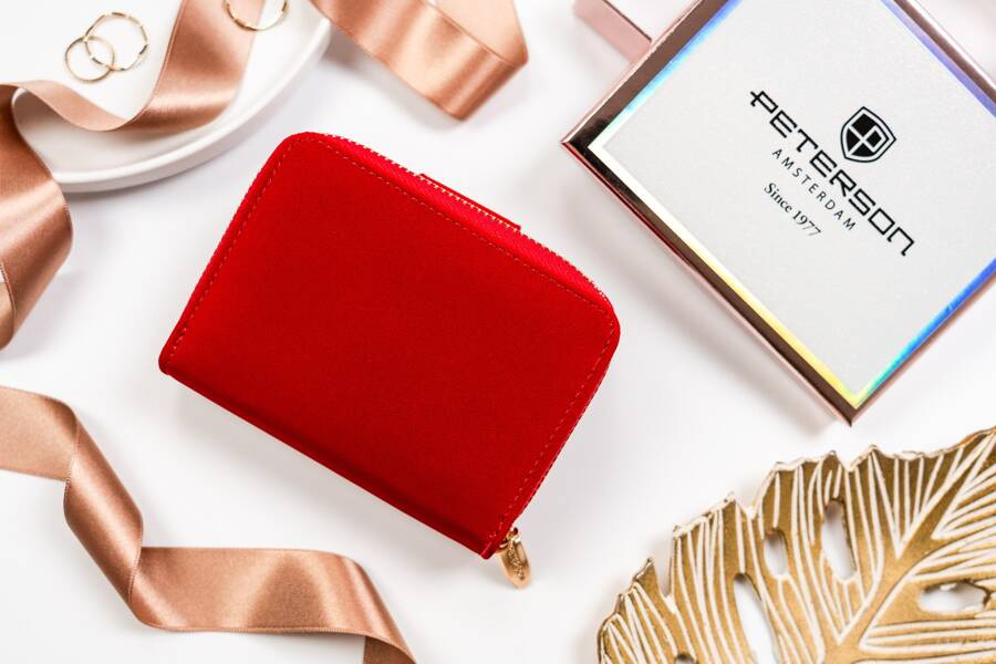 Leatherette wallet RFID PETERSON PTN 014-WEI