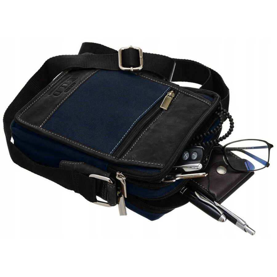 Leather+canvas bag ALWAYS WILD 251-MHC