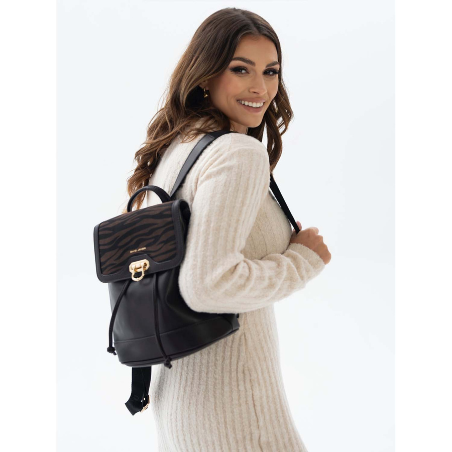 Leatherette bagpack DAVID JONES 6865-3