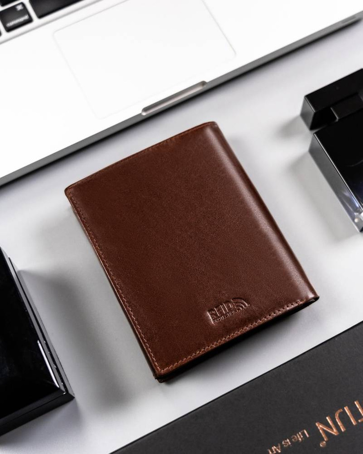 Leather wallet RFID PETERSON PTN 22307-VT